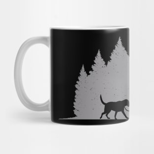 Bigfoot Forest Dog Walker for Animal Lovers Mug